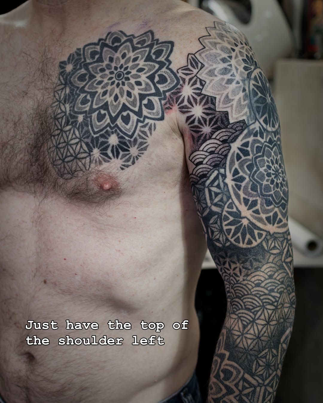 Tattoo by @chriscockadoodledo — geometric, ornamental