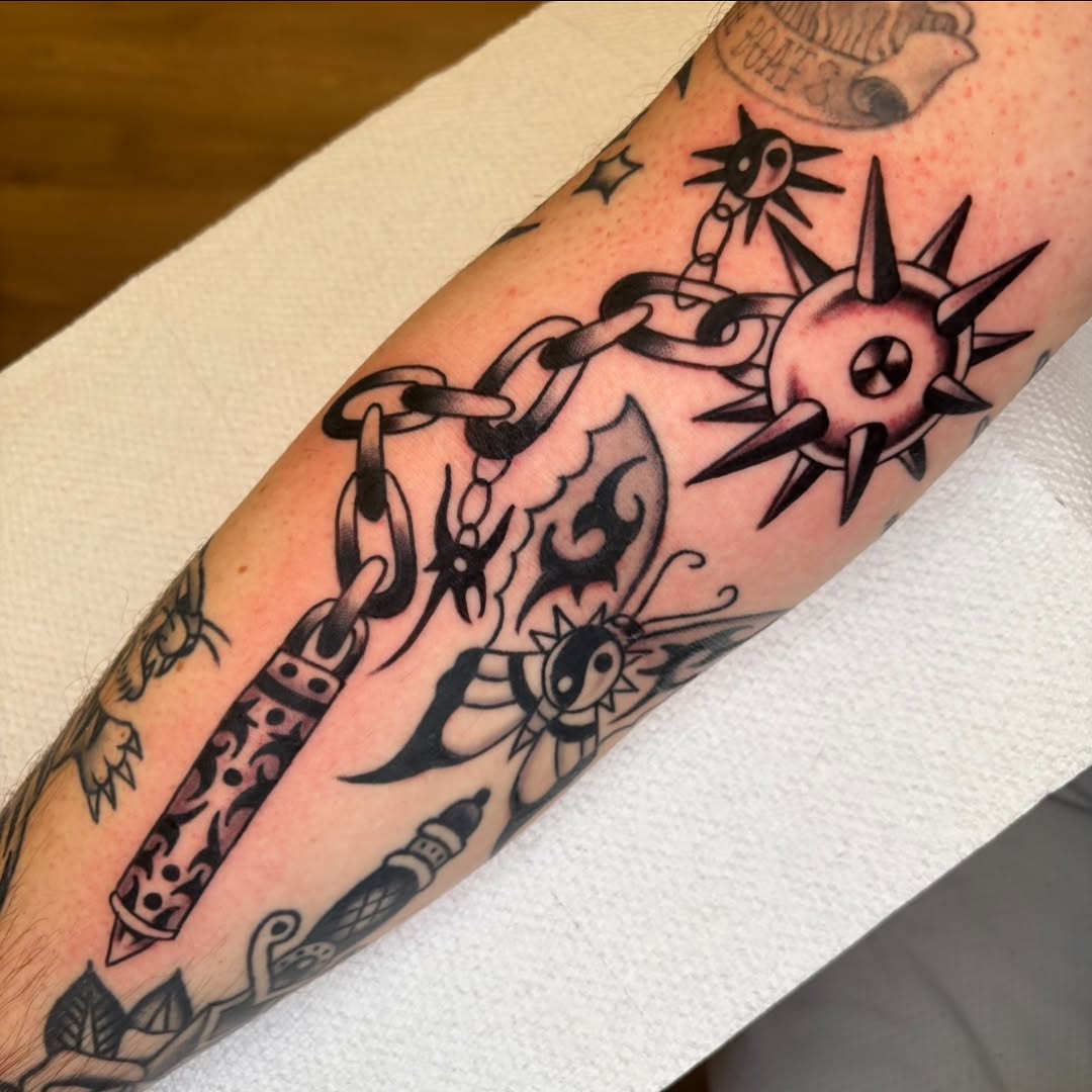 Tattoo by @bigdirtnap — american_traditional, black_and_grey