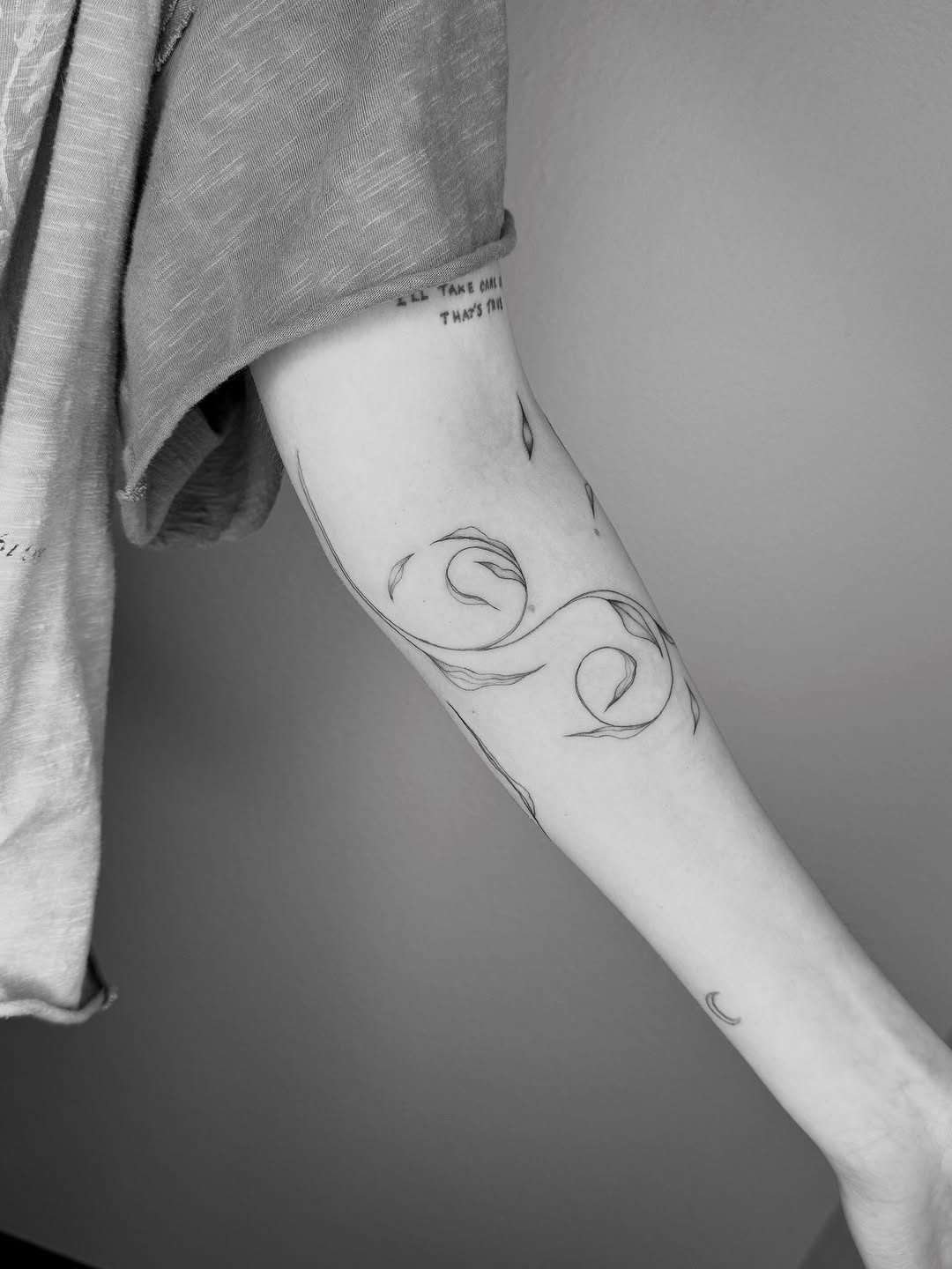 Tattoo by @ashleylorrainetattoos — fine_line, lettering_script