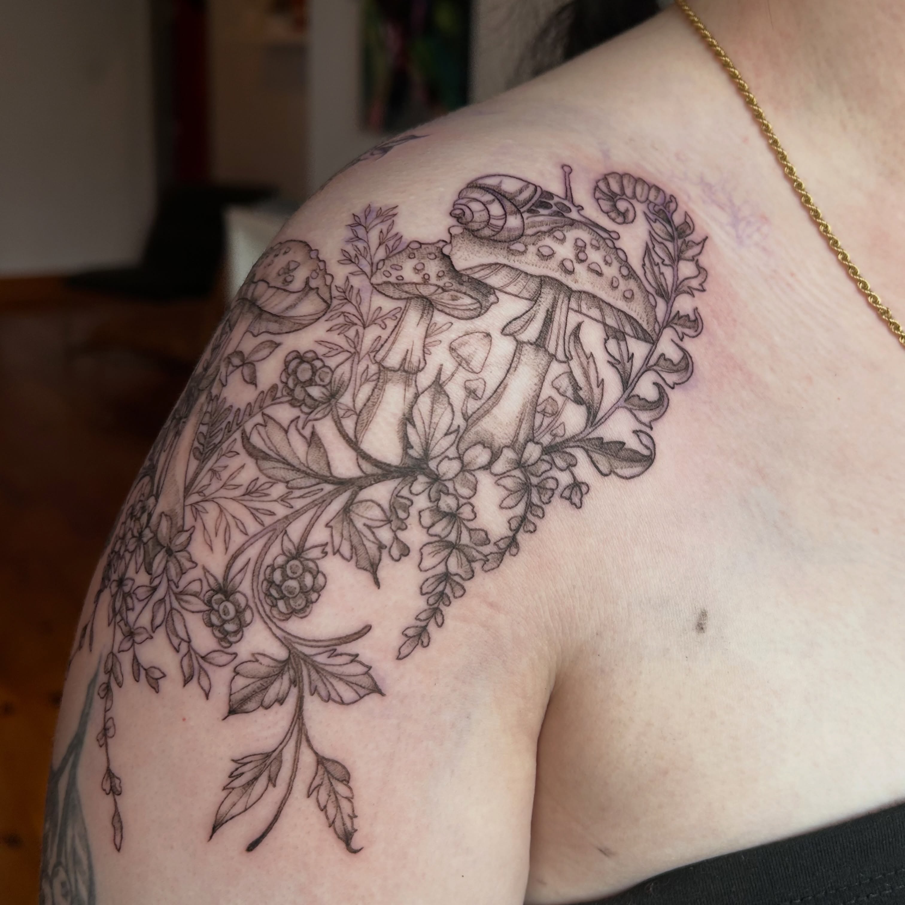 Tattoo by @nomadic.designs β black_and_grey, ornamental