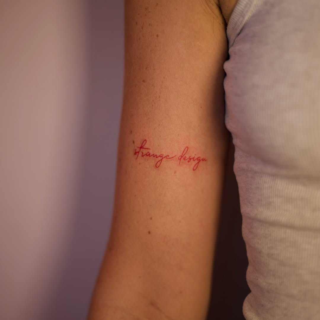 Tattoo by @gingerteatattoos — lettering_script