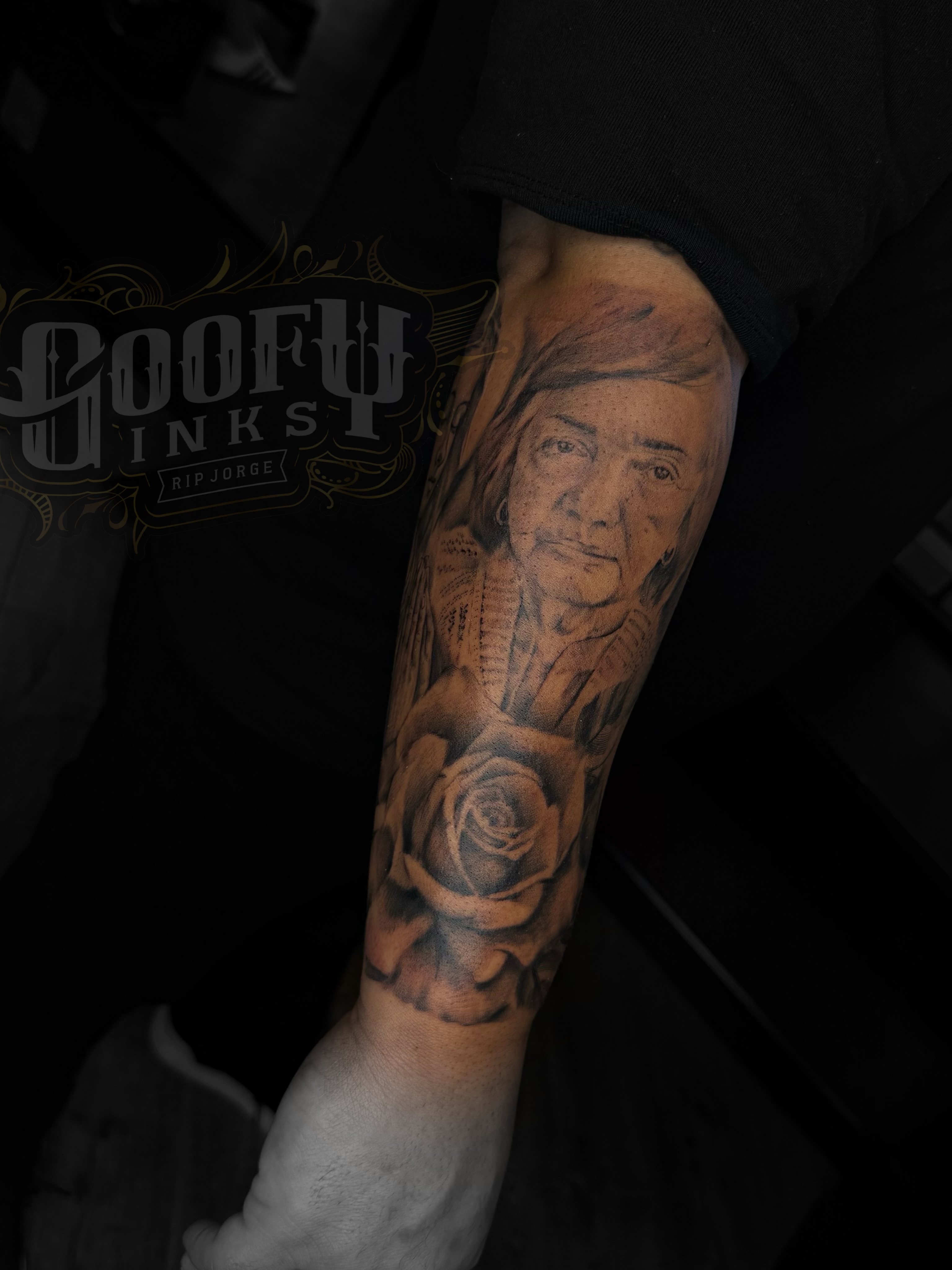 Tattoo by @goofyinks — realism, black_and_grey