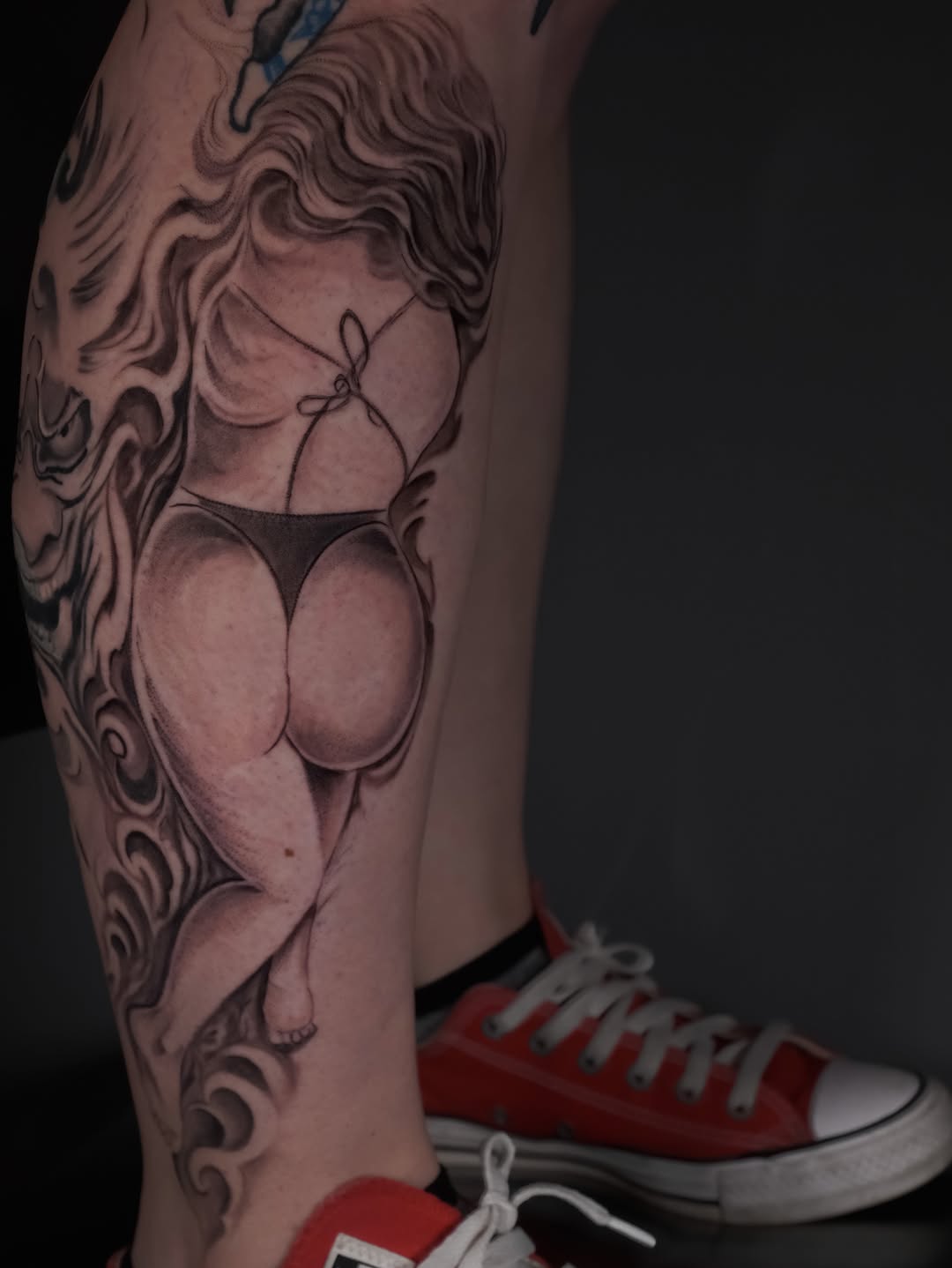 Tattoo by @artbyal777 — black_and_grey, realism