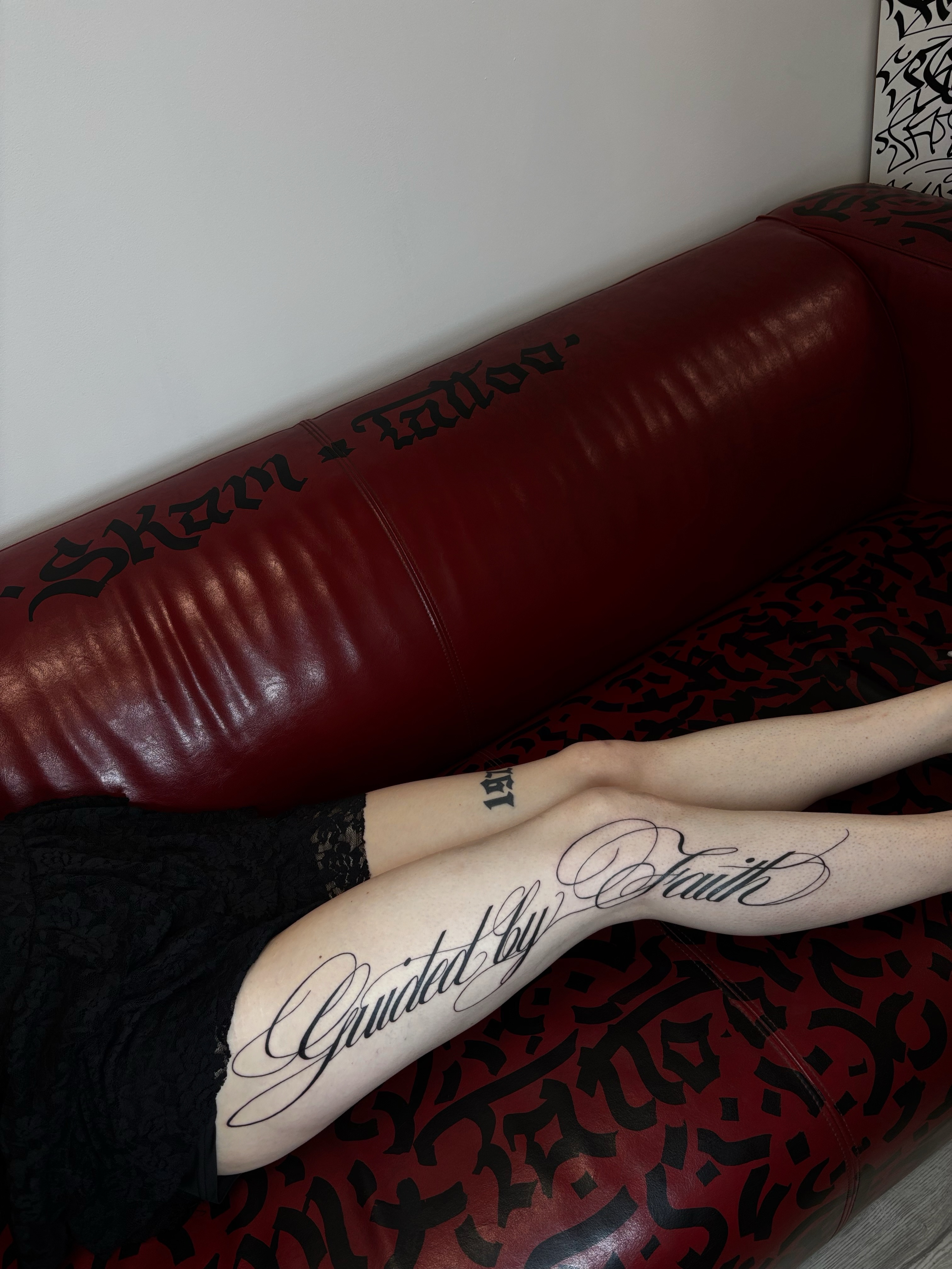 Tattoo by @skam_tattoo — lettering_script