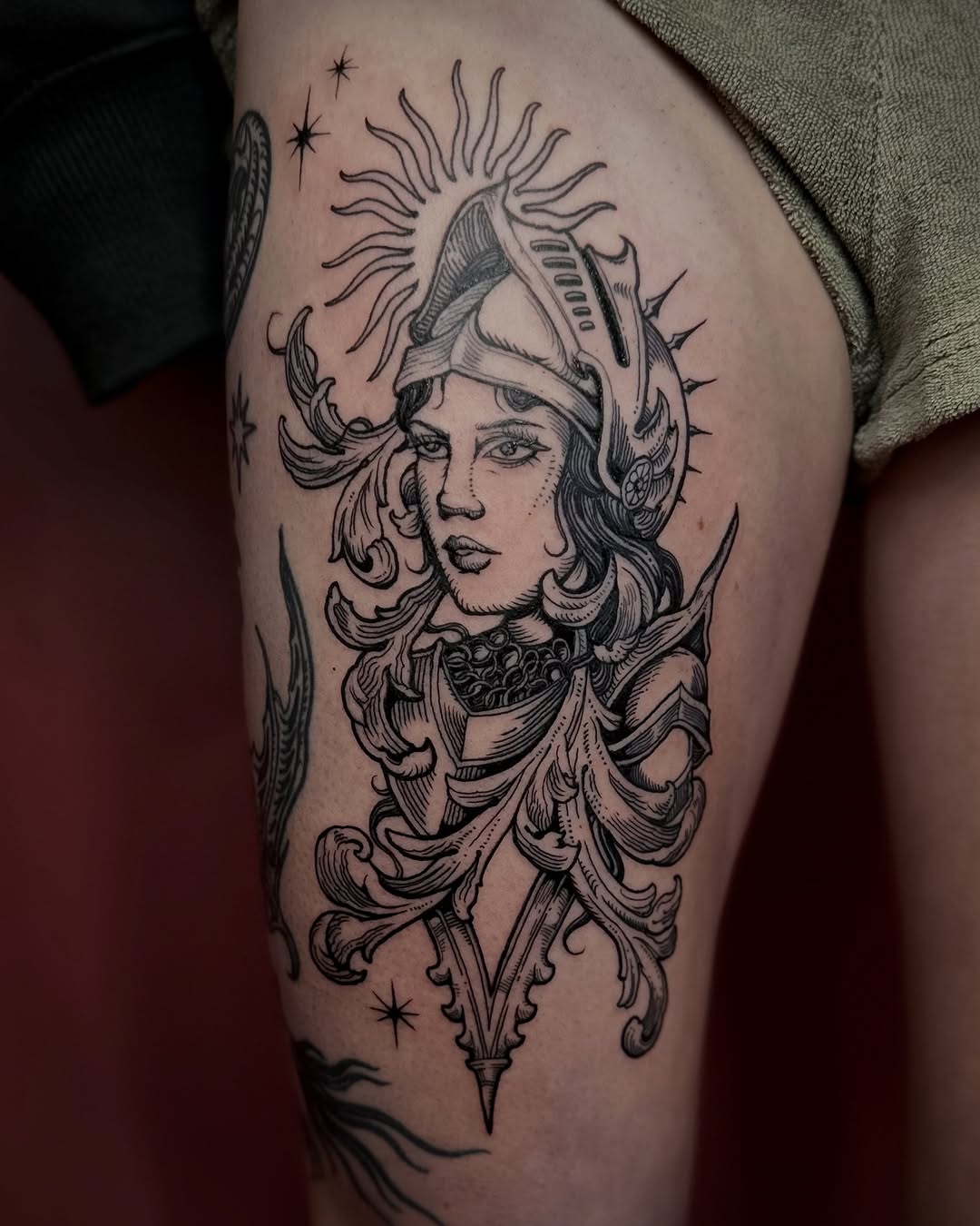 Tattoo by @racheltruskotattoos — black_and_grey, ornamental