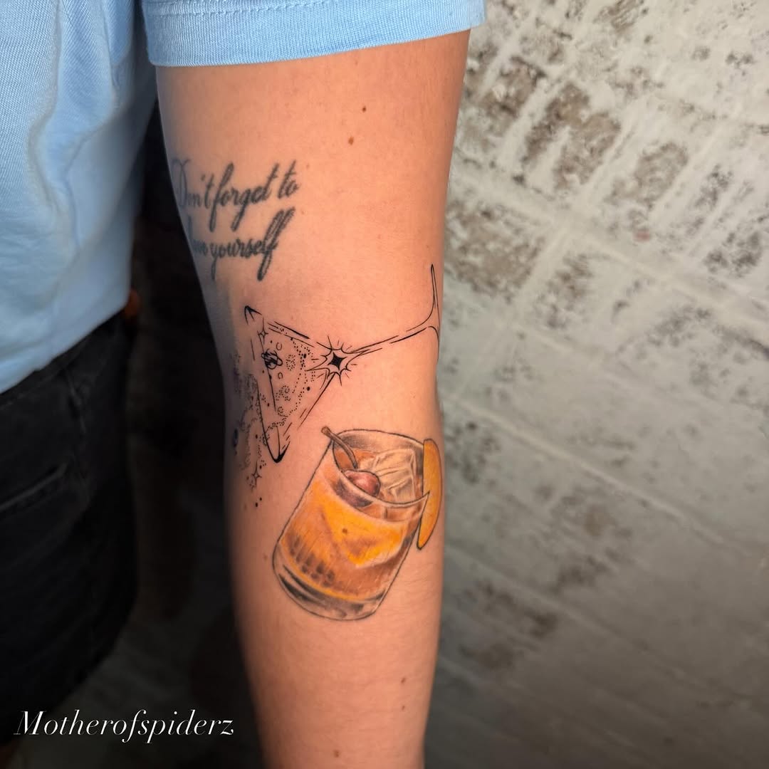 Tattoo by @motherofspiderz β realism, lettering_script