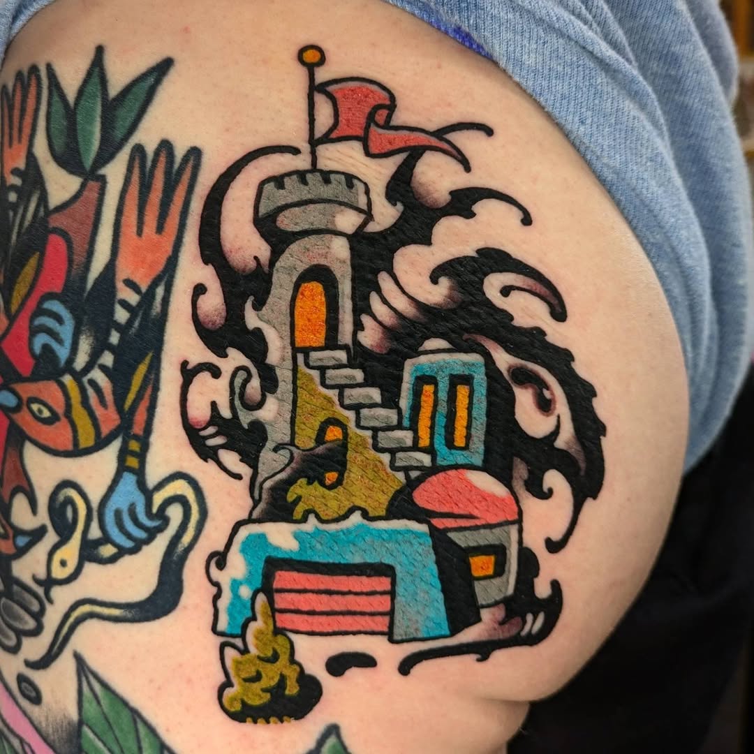 Tattoo by @cwednesday — new_school