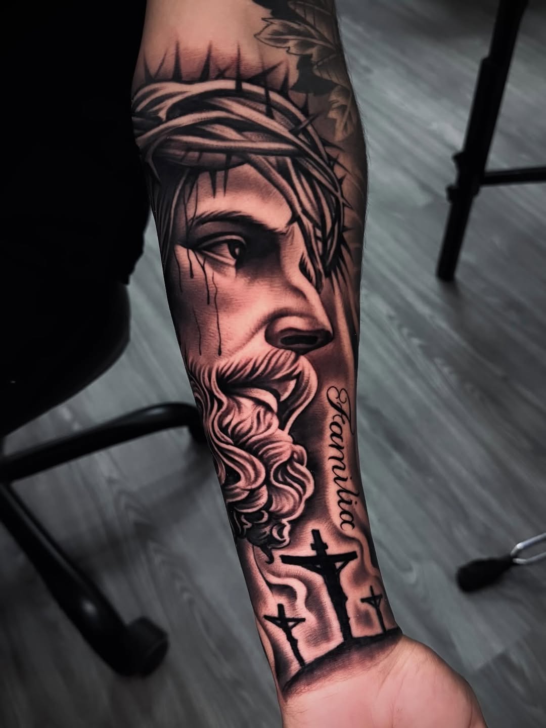 Tattoo by @aleks_tat2 — realism, black_and_grey