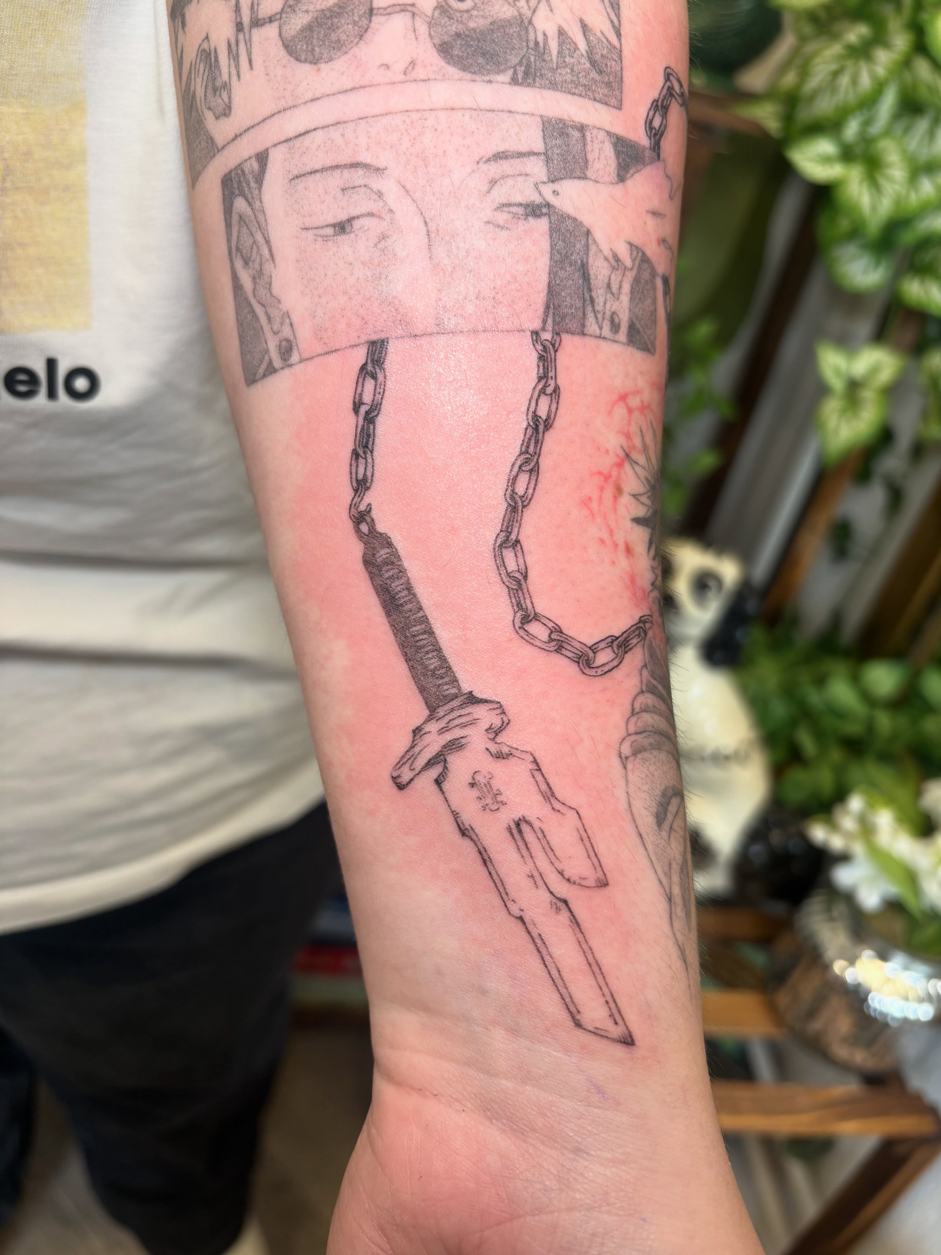 Tattoo by @amberloutattoo — black_and_grey
