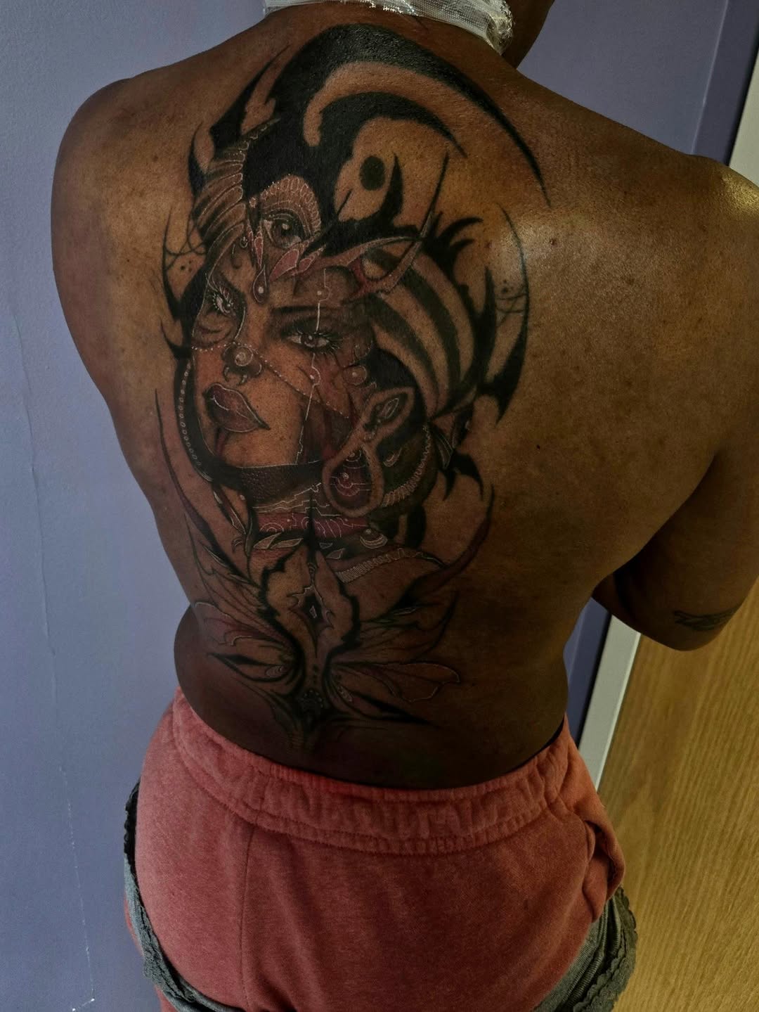 Tattoo by @swampfairie.tattoos — dark_realism, blackwork