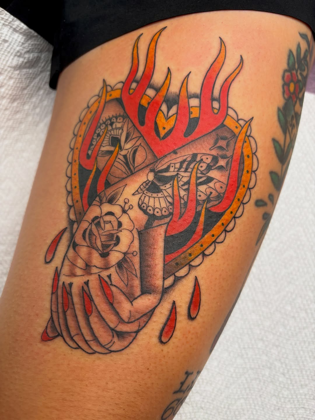Tattoo by @stubborntattoos — american_traditional, neo_traditional