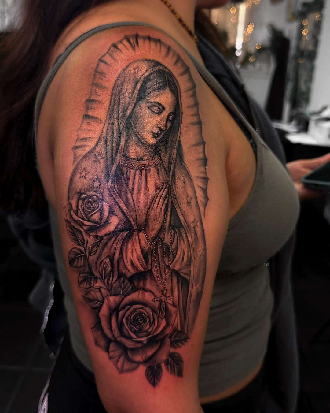 Tattoo by @rachelbtattoos — black_and_grey, realism