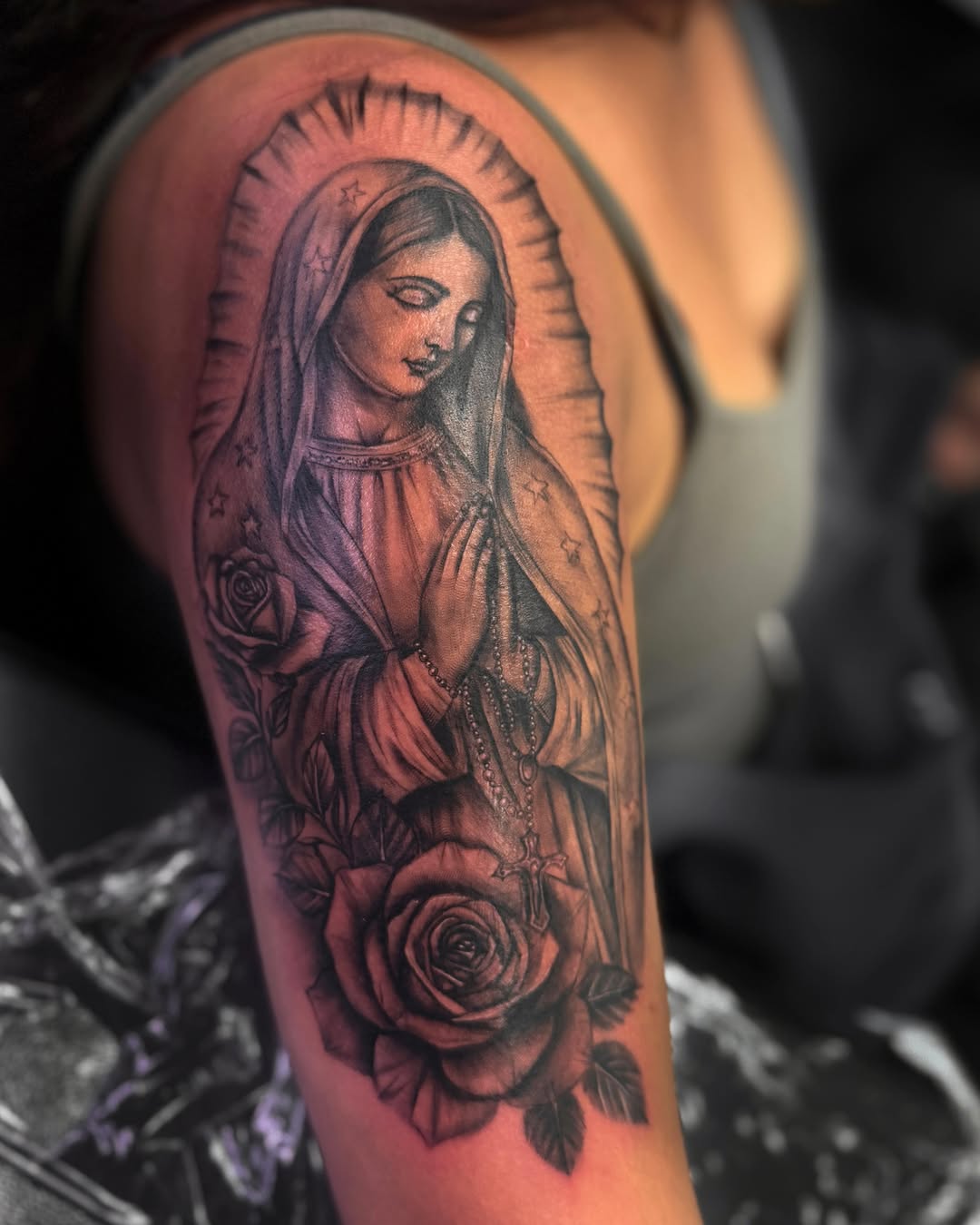 Tattoo by @rachelbtattoos — black_and_grey, realism