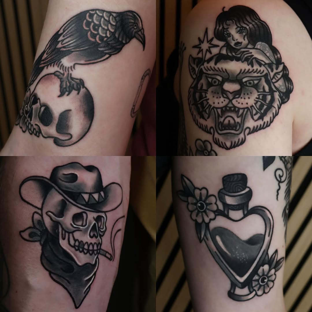 Tattoo by @tt_whitepearl — american_traditional, black_and_grey