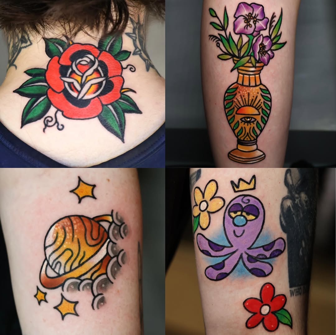 Tattoo by @tt_whitepearl — american_traditional, neo_traditional