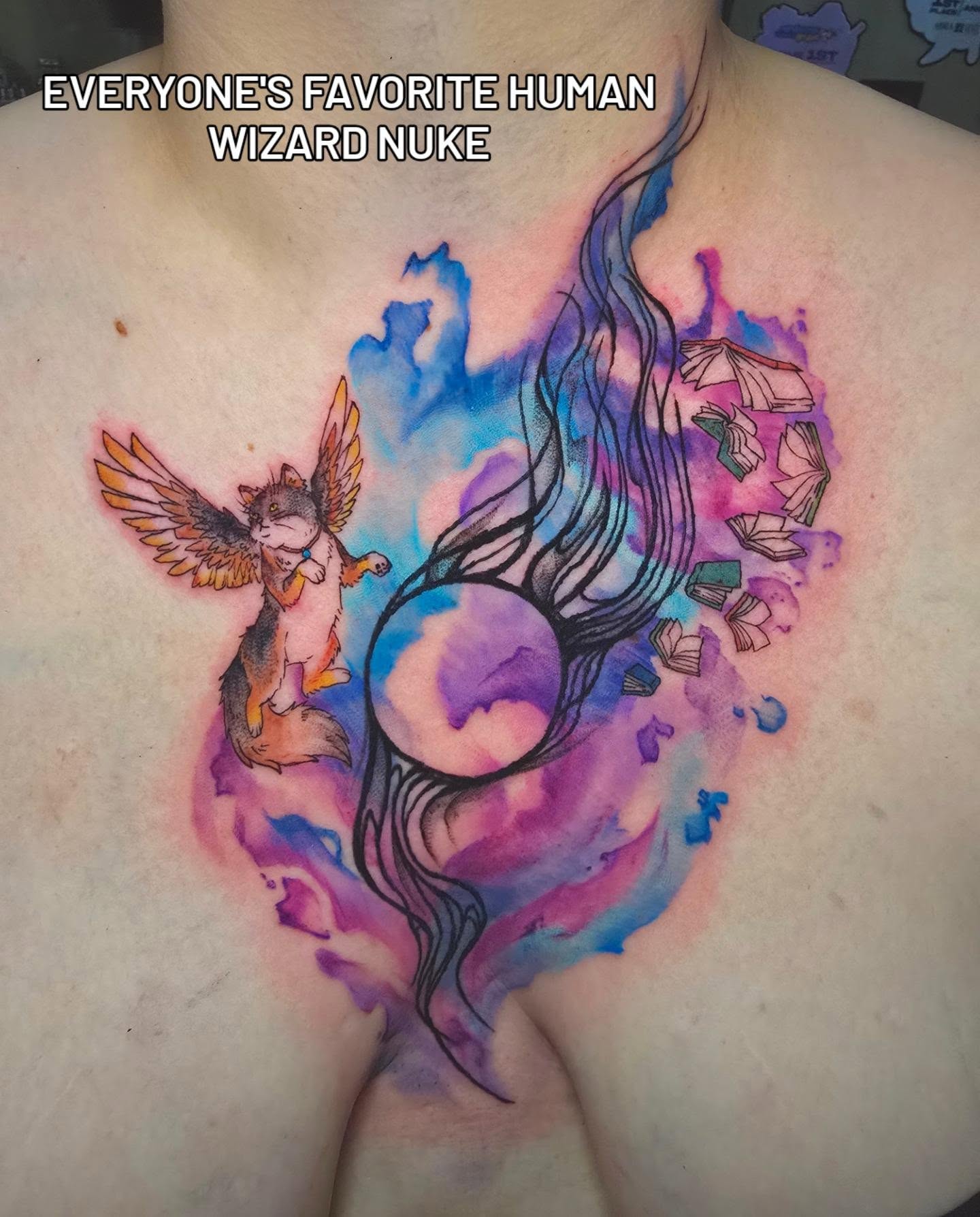 Tattoo by @dragonrock_tattoos — watercolor, illustrative