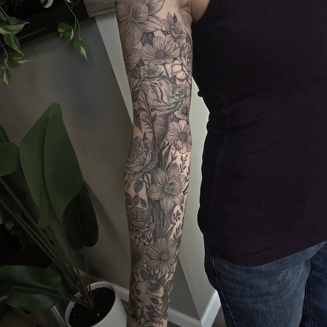 Tattoo by @kylejosephtattoo โ realism, black_and_grey