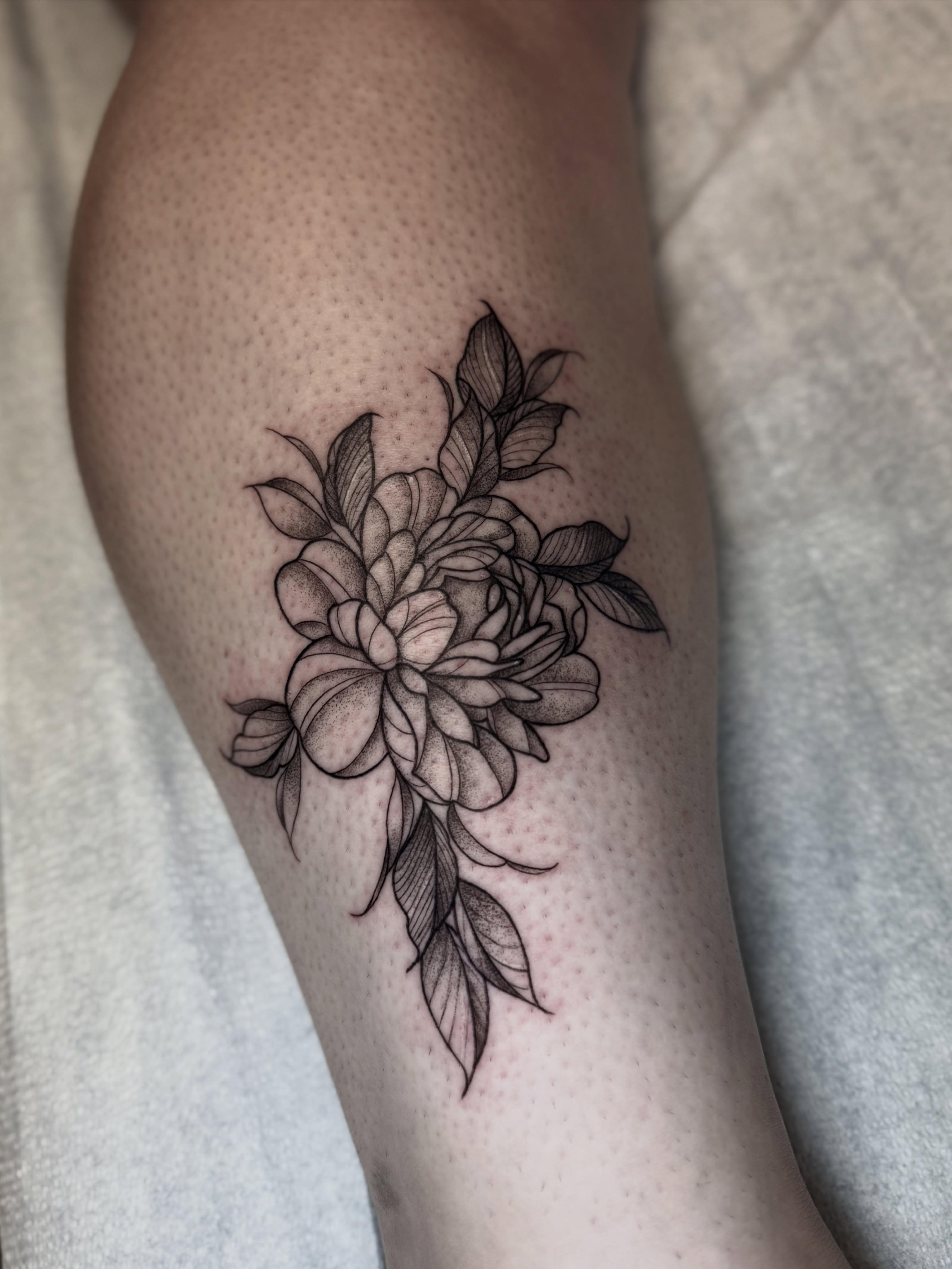 Tattoo by @kys_ink — black_and_grey