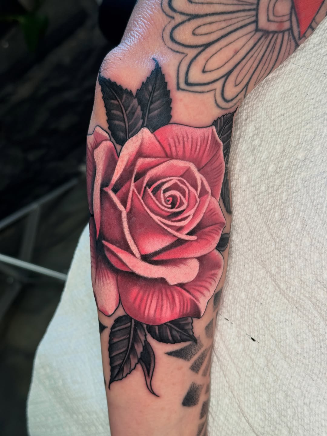 Tattoo by @braddoziertattoos — realism, black_and_grey