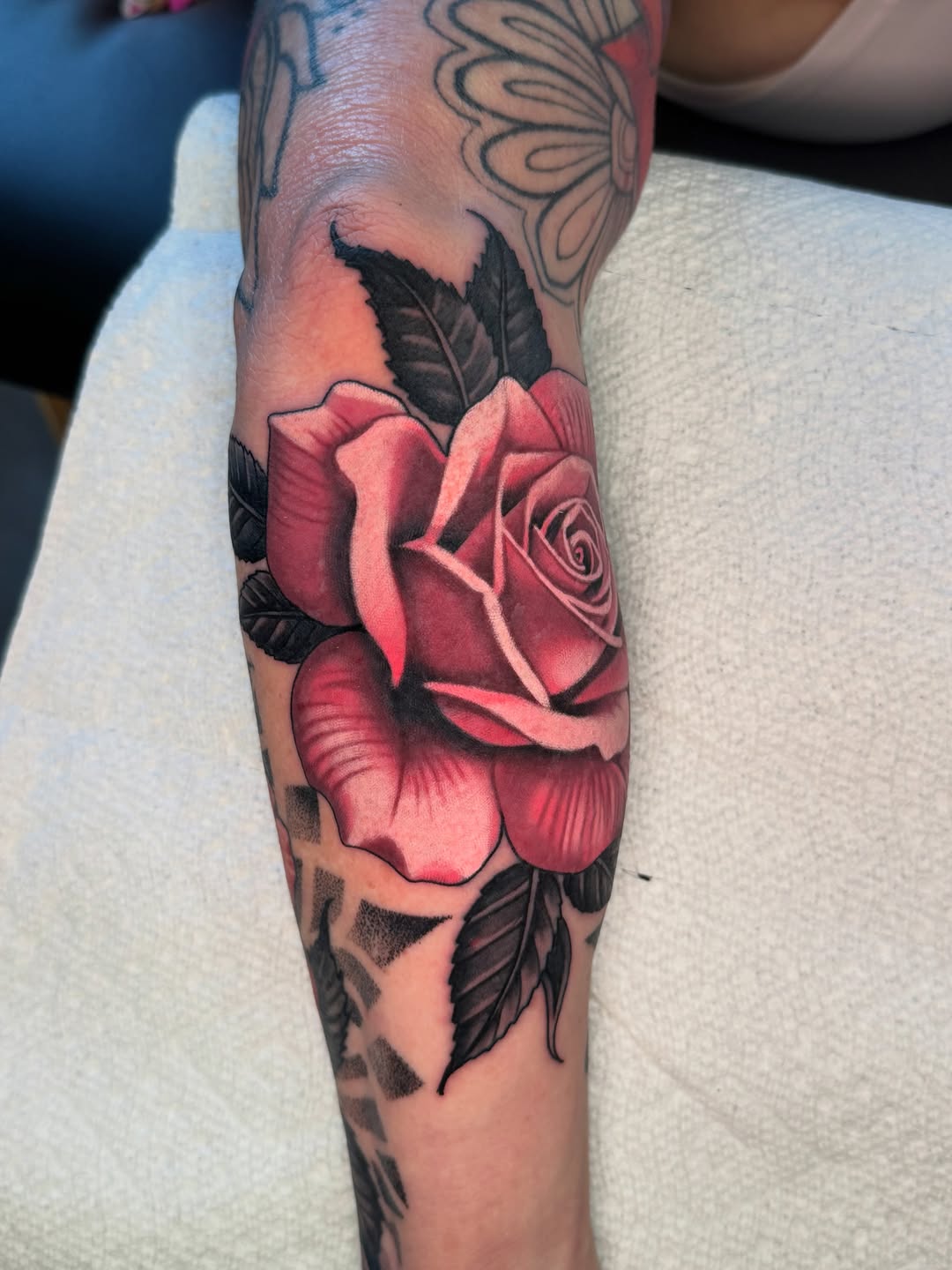 Tattoo by @braddoziertattoos — realism, black_and_grey