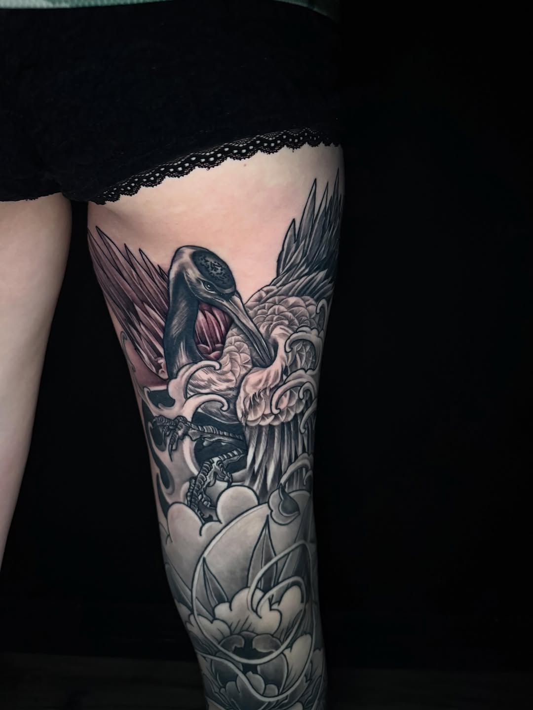 Tattoo by @inkbymason — japanese_irezumi, black_and_grey