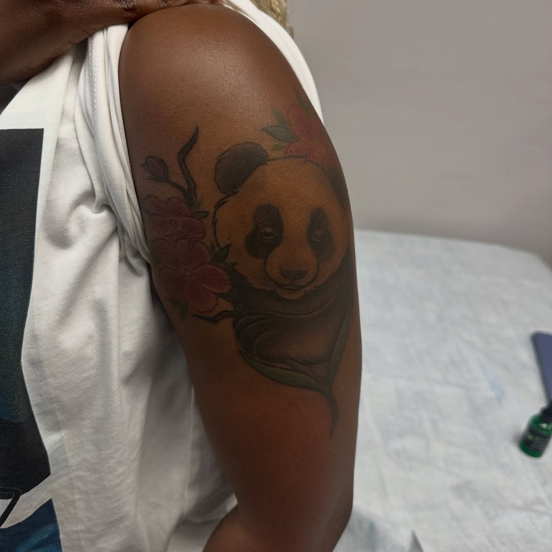 Tattoo by @mialaynetattoo — realism, black_and_grey