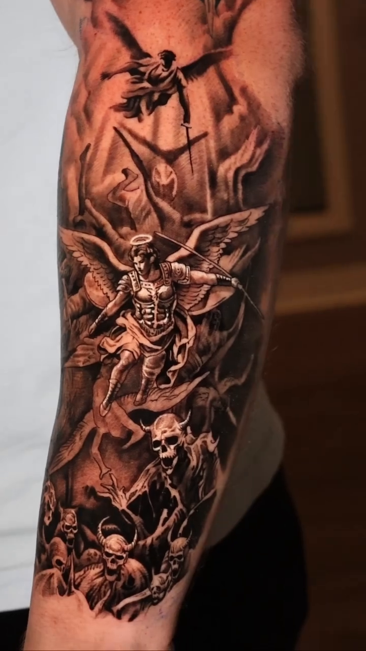 Realism tattoo on the forearm by Jesus Bravo