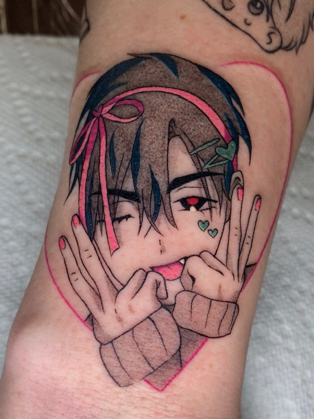 Tattoo by @maddiegtattoos — anime