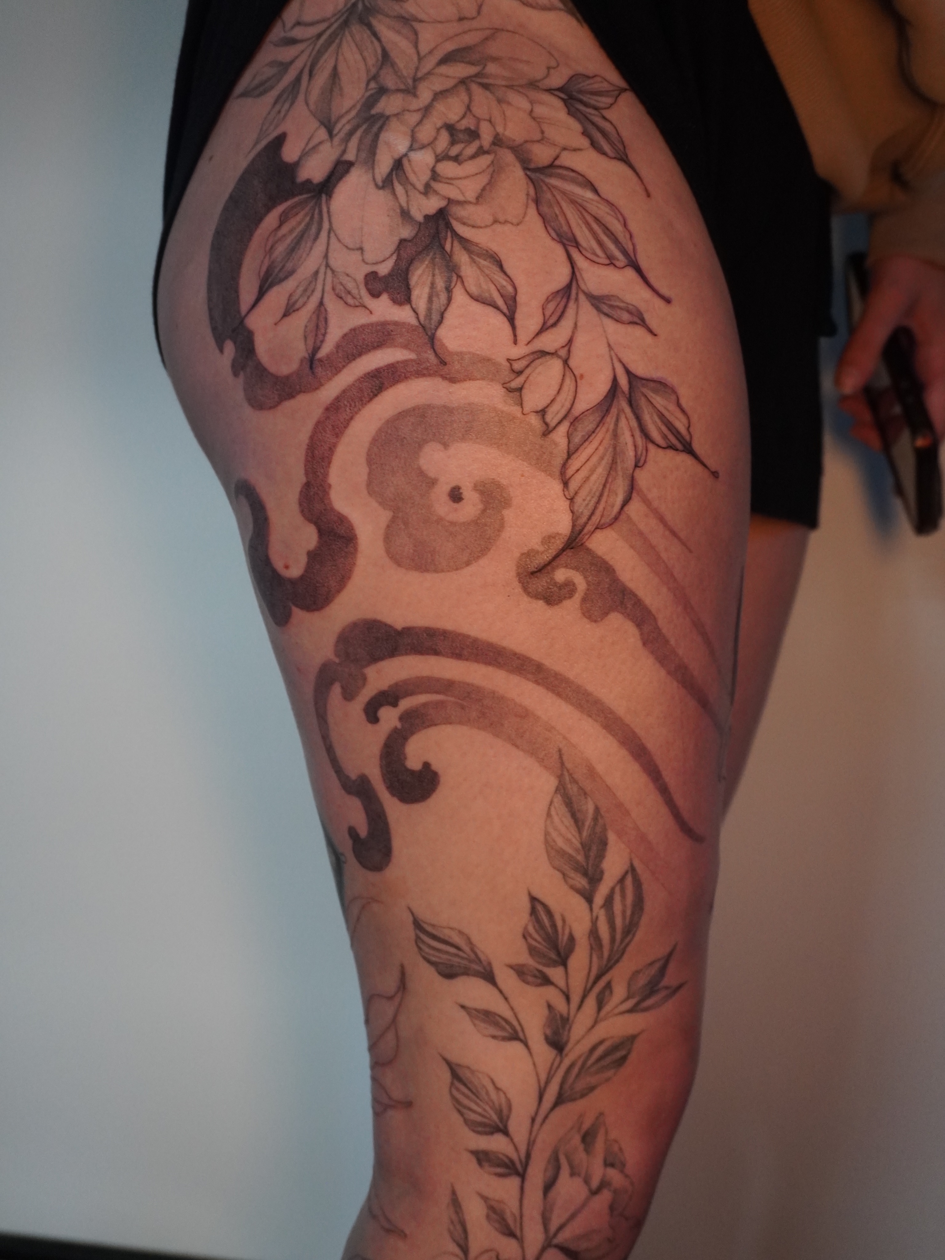 Tattoo by @cordova.ink — black_and_grey