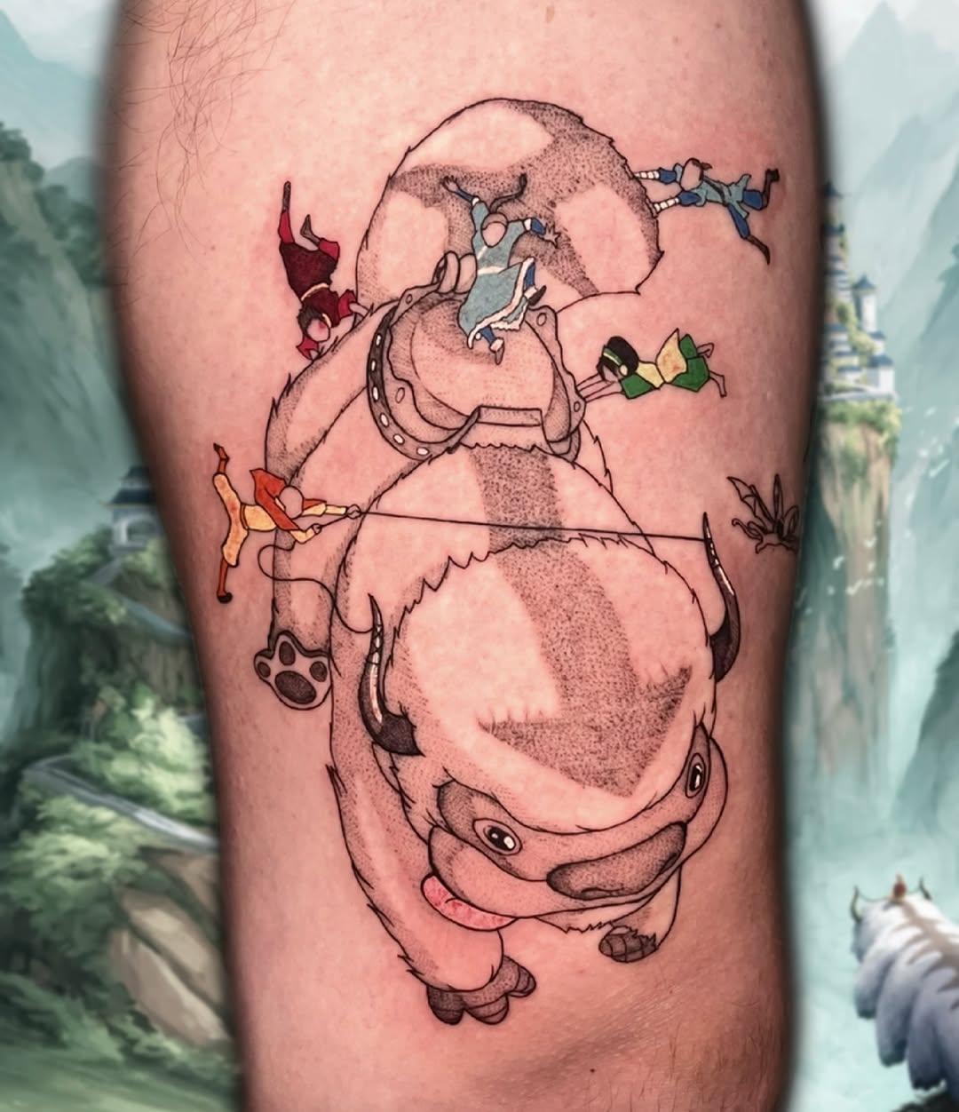 Tattoo by @theghouligan — anime, new_school