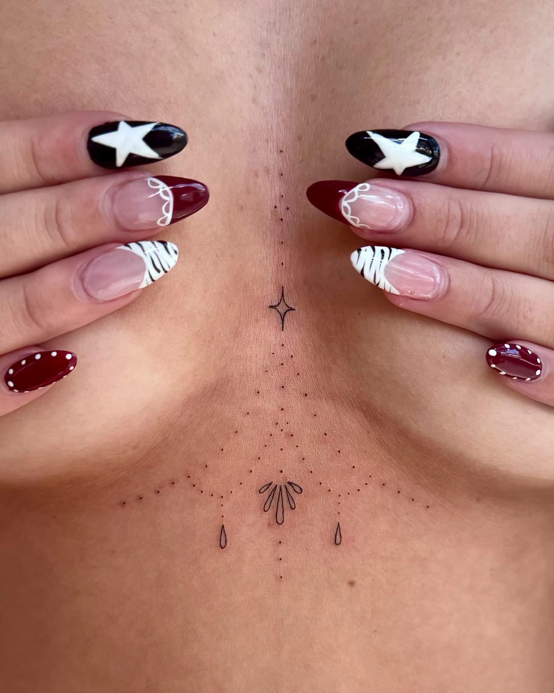 Tattoo by @daintydetailsbyalyssa — dotwork