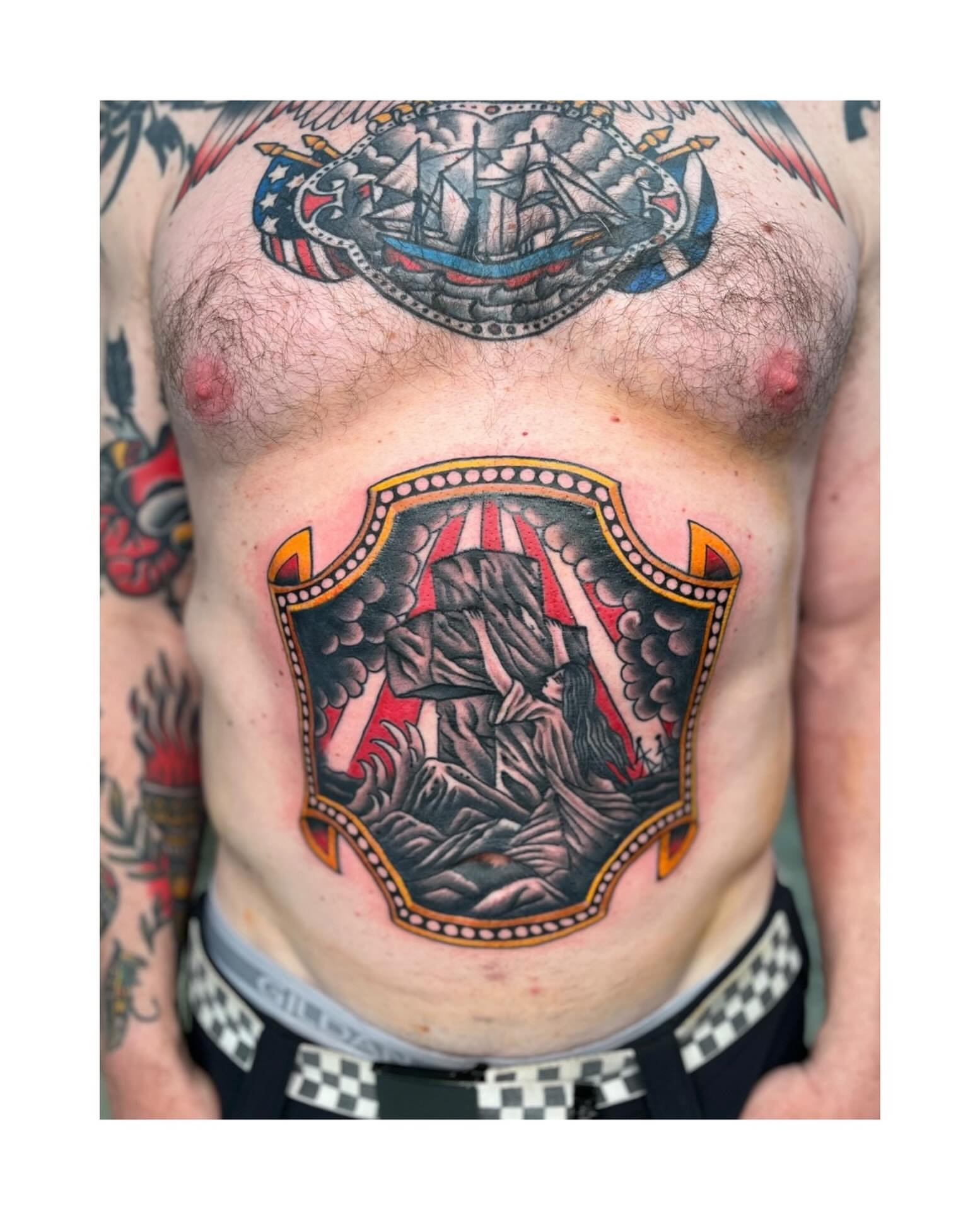 Tattoo by @tshawrk β american_traditional, black_and_grey