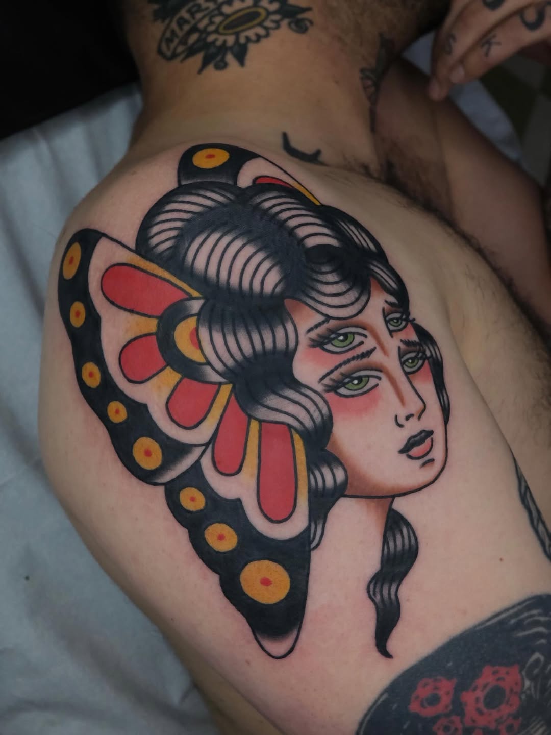 Tattoo by @jamesmaxwelltattoos — american_traditional, neo_traditional