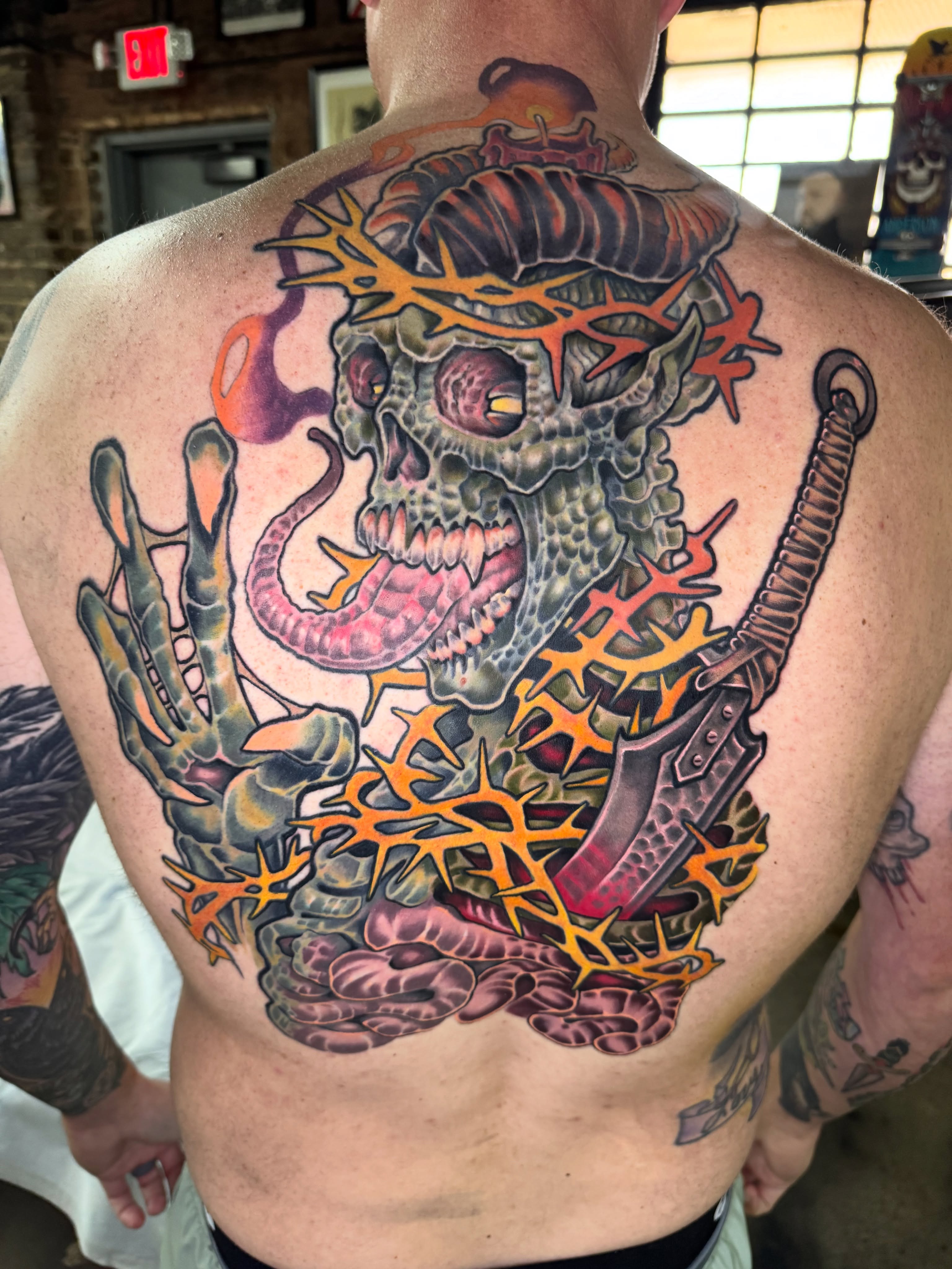 Tattoo by @scuba.steve.tattoos — dark_realism, neo_traditional