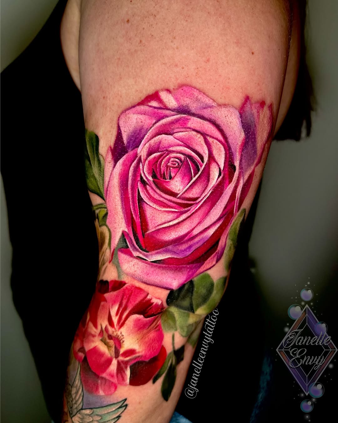 Tattoo by @janelleenvytattoo — realism, color