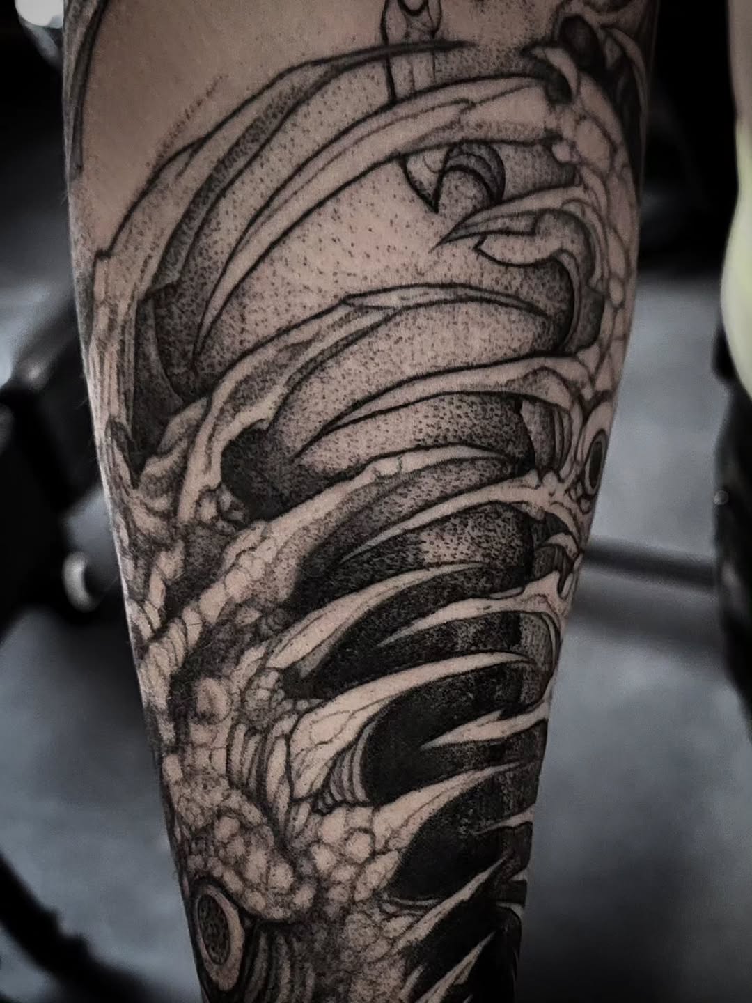 Tattoo by @el_tejon โ dotwork, black_and_grey