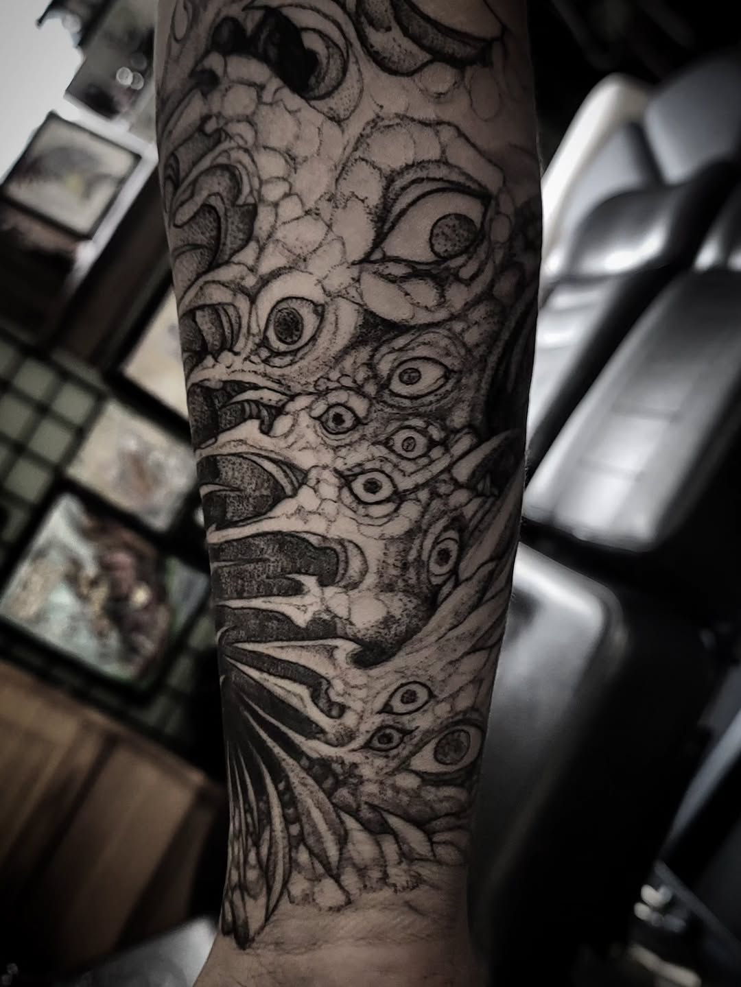 Tattoo by @el_tejon โ black_and_grey, dark_realism