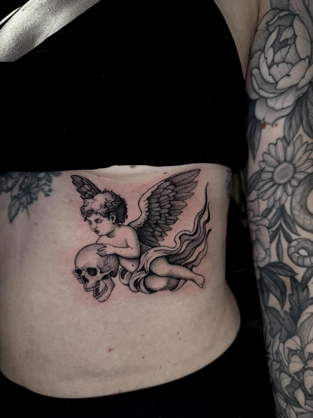 Tattoo by @laurenlilliantattoo — black_and_grey, realism