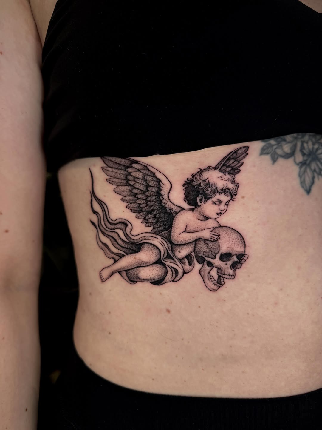 Tattoo by @laurenlilliantattoo — black_and_grey, realism