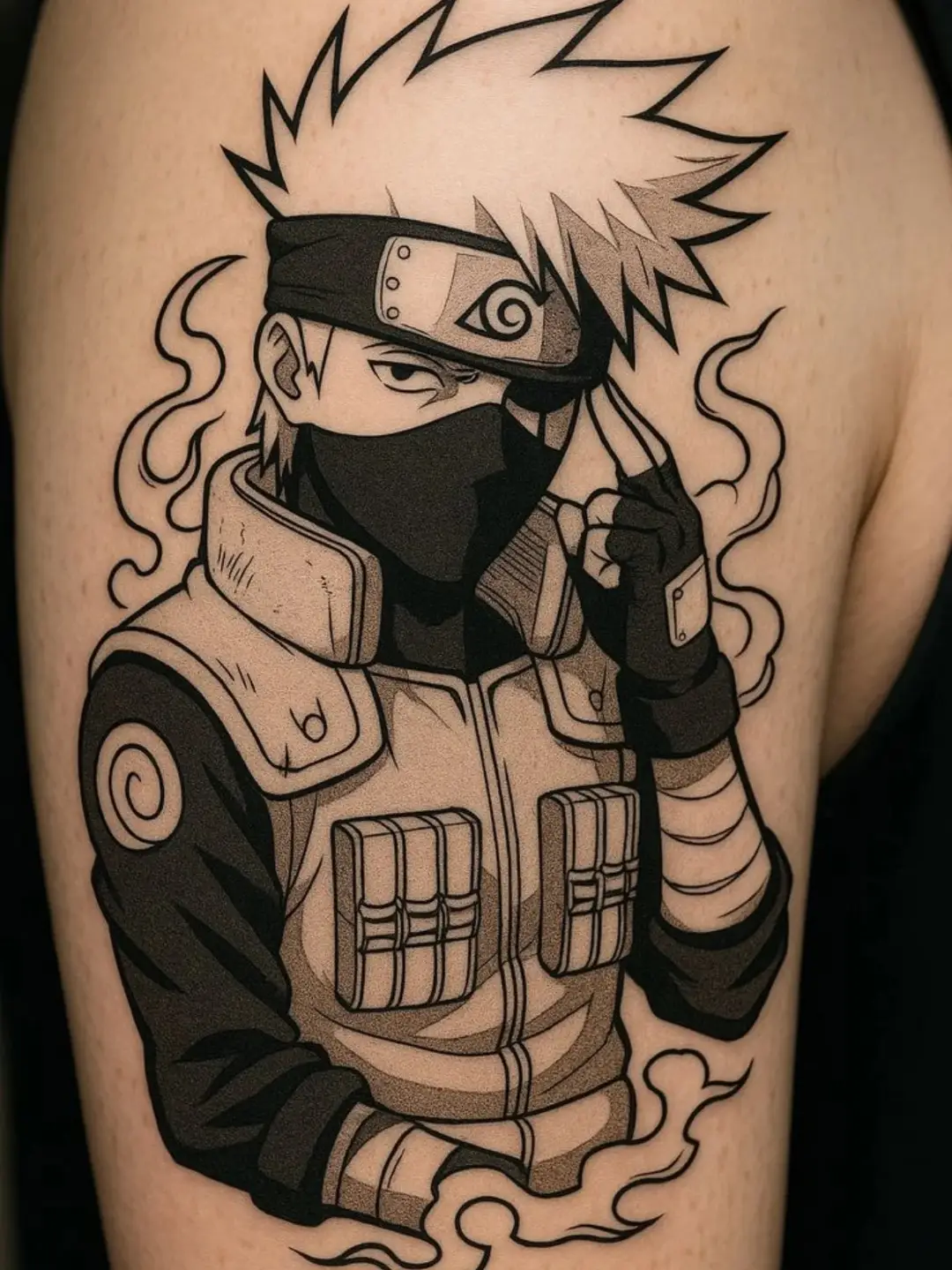 Tattoo by @dgzinn_ink โ anime