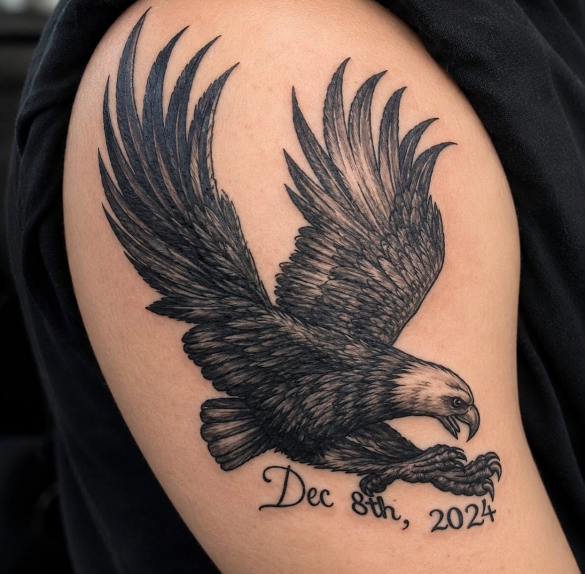 Tattoo by @turqturqd — black_and_grey
