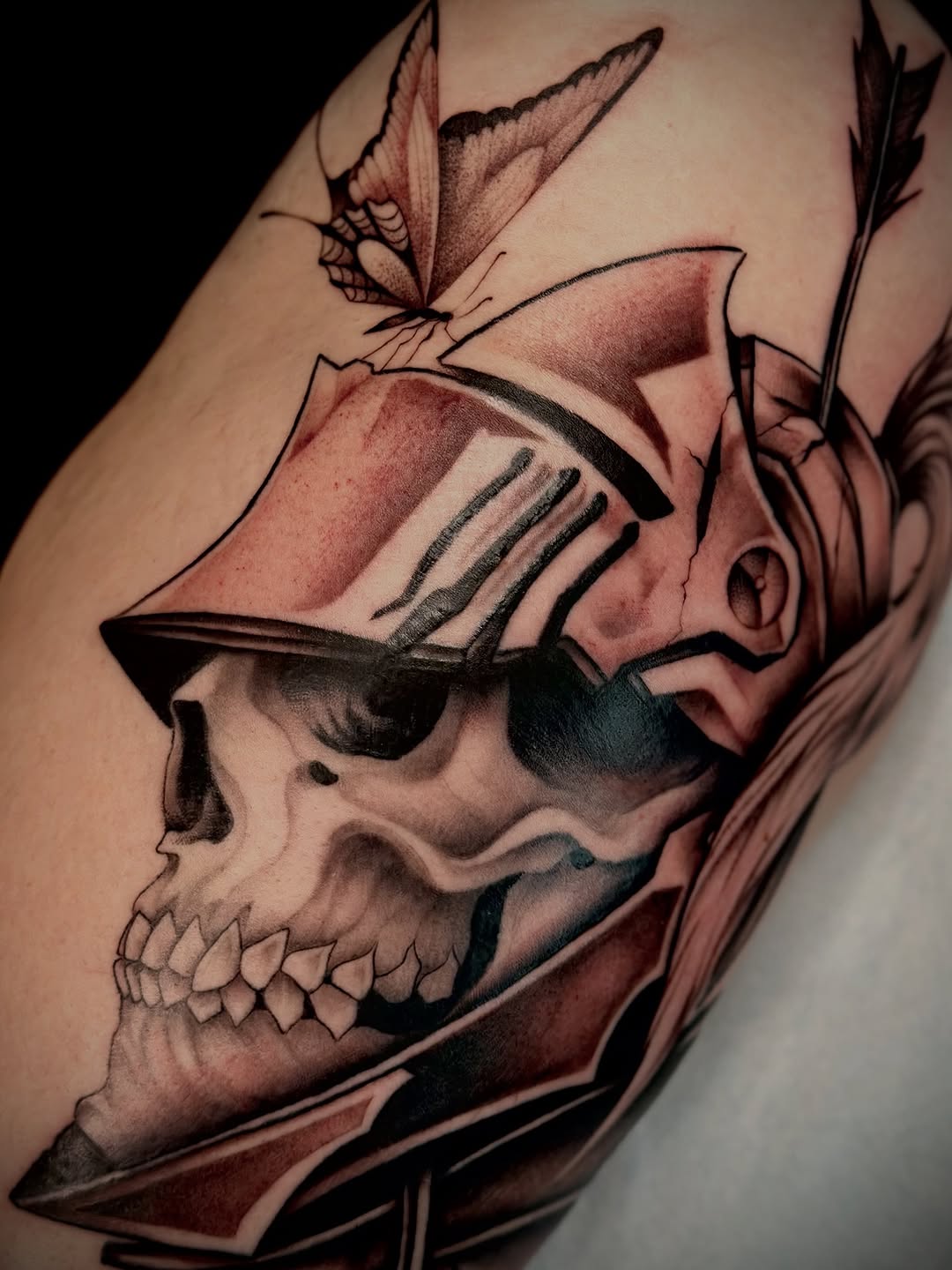 Tattoo by @felizestrella_tattoo — realism, black_and_grey