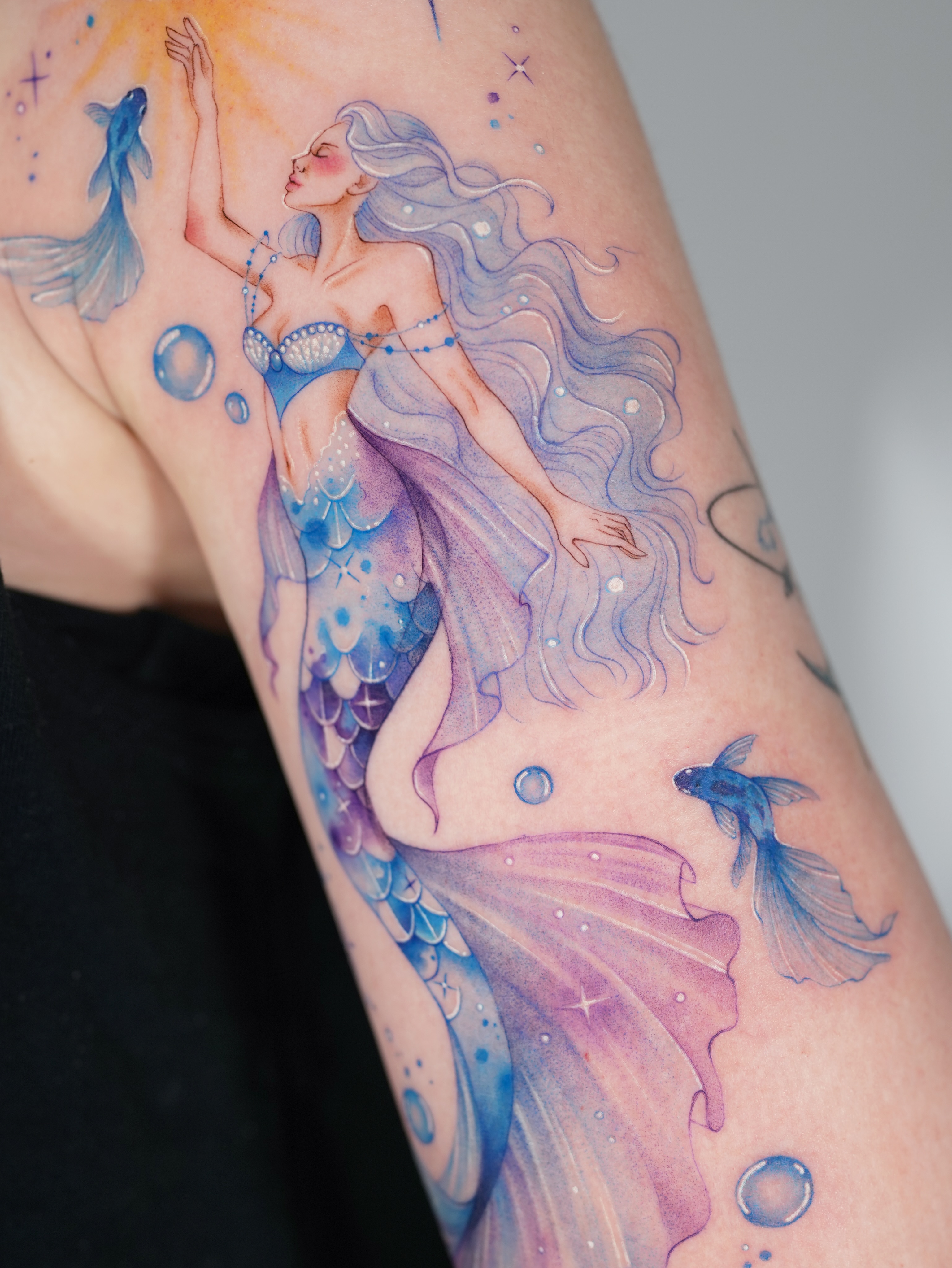 Tattoo by @siren_ink — watercolor, illustrative