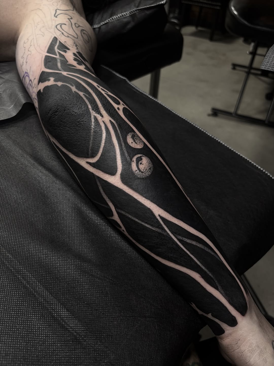 Tattoo by @sofiarosetattoos — blackwork, ornamental
