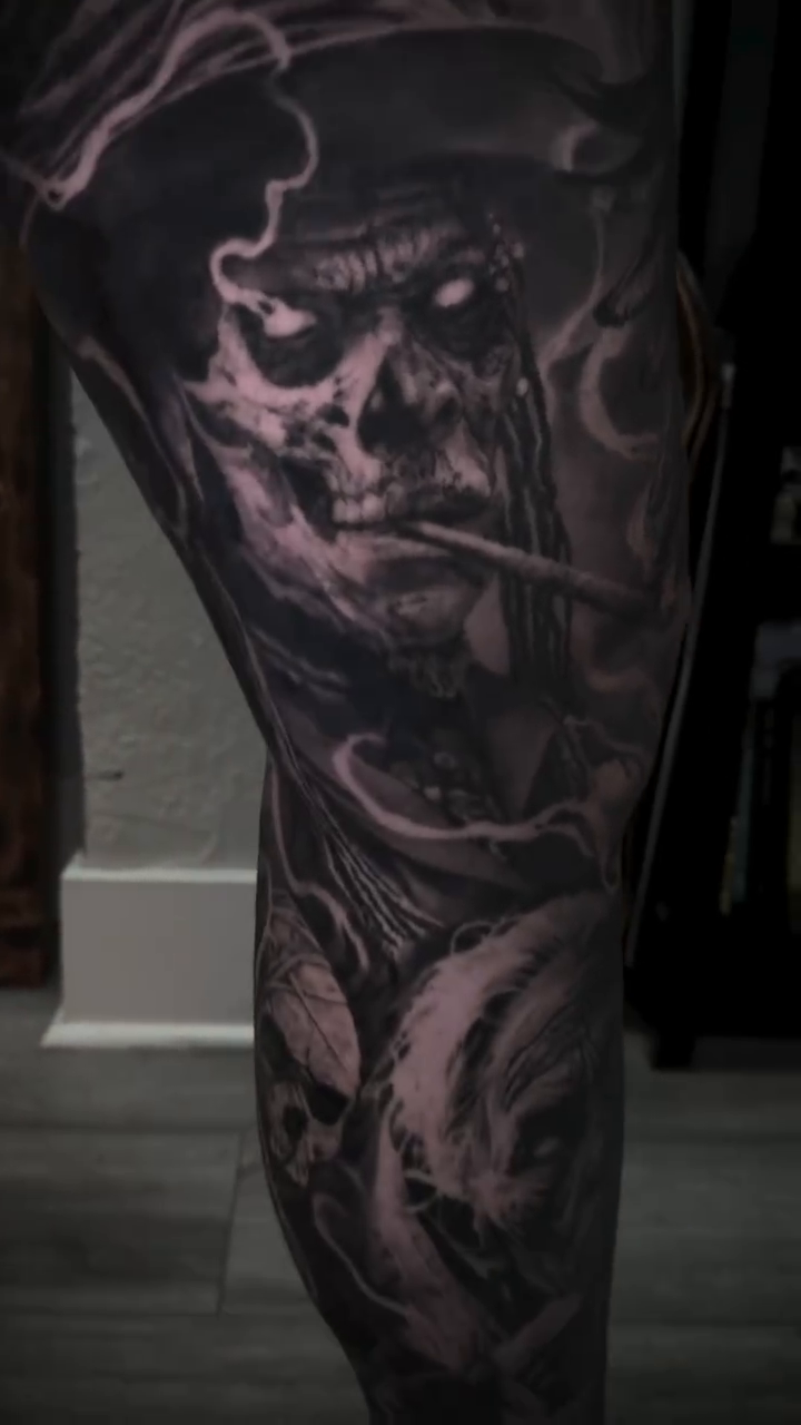 Tattoo by @getchucked13 โ dark_realism, black_and_grey