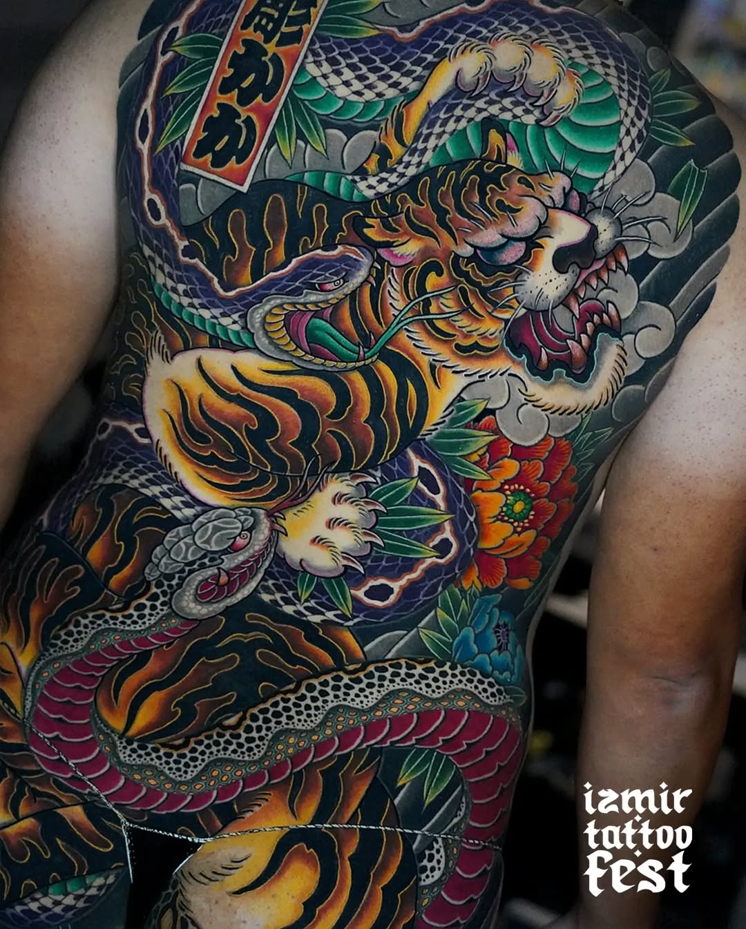 Tattoo by @horikaka — japanese_irezumi, black_and_grey