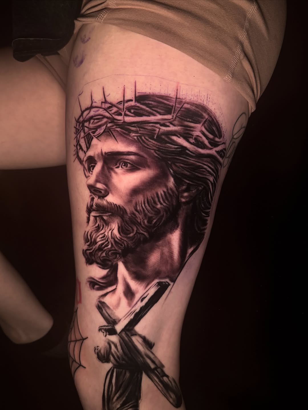 Tattoo by @jacobmartintattoos — realism, black_and_grey