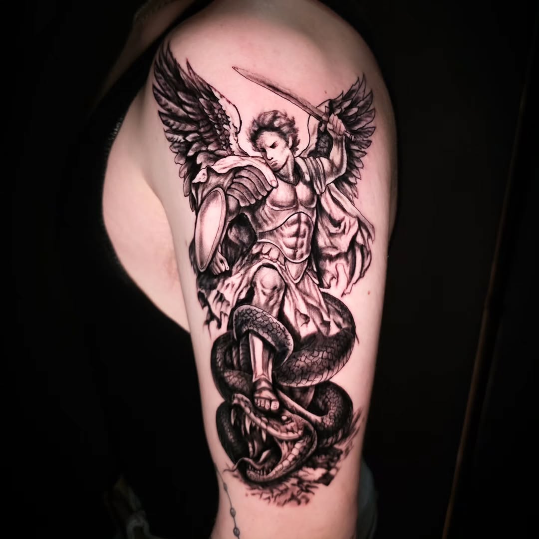 Tattoo by @fatboyink94 — realism, black_and_grey