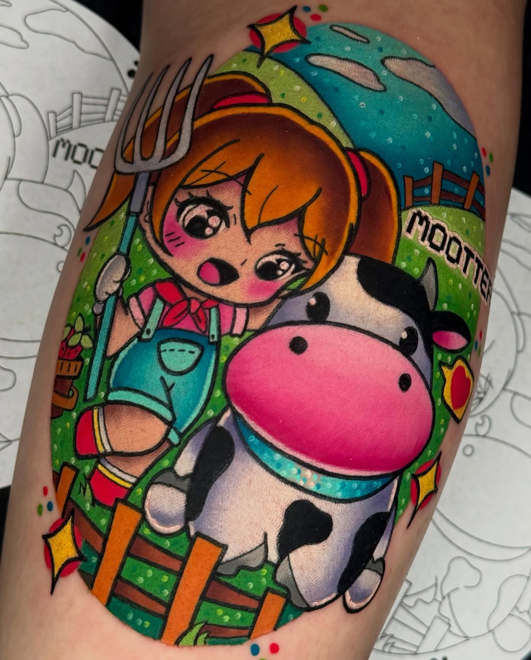 Tattoo by @briannadicksonart — new_school, anime