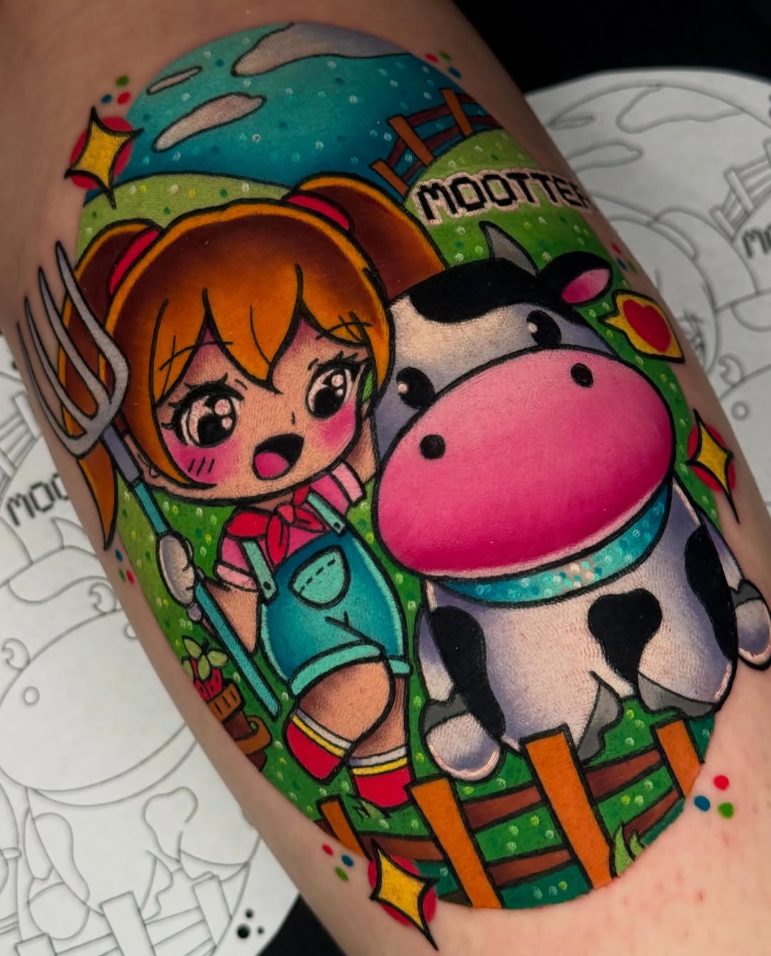 Tattoo by @briannadicksonart — new_school, anime